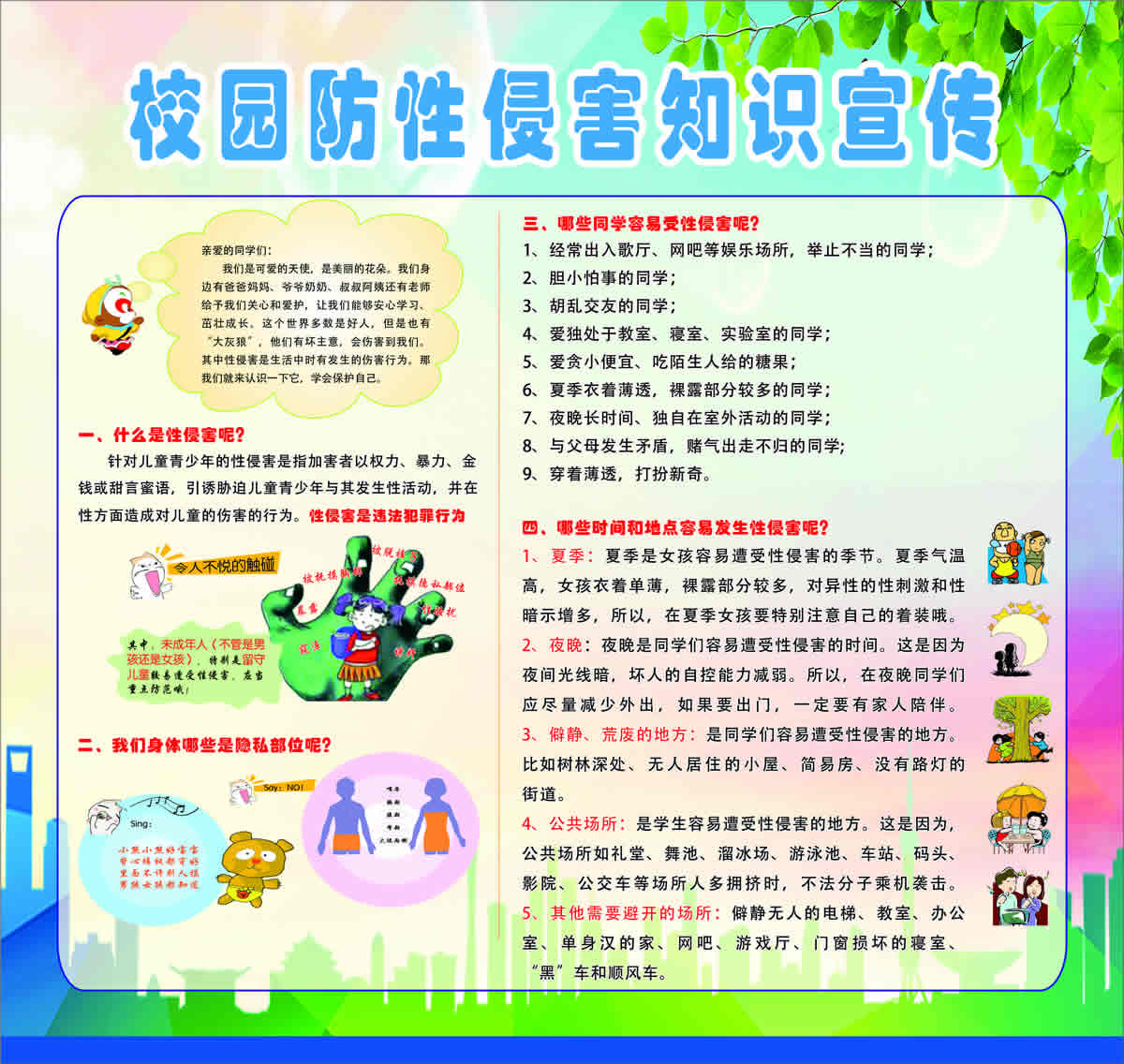 校园防性侵害知识宣传（1）
