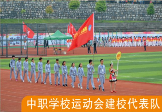 中职学校运动会建筑学校代表队